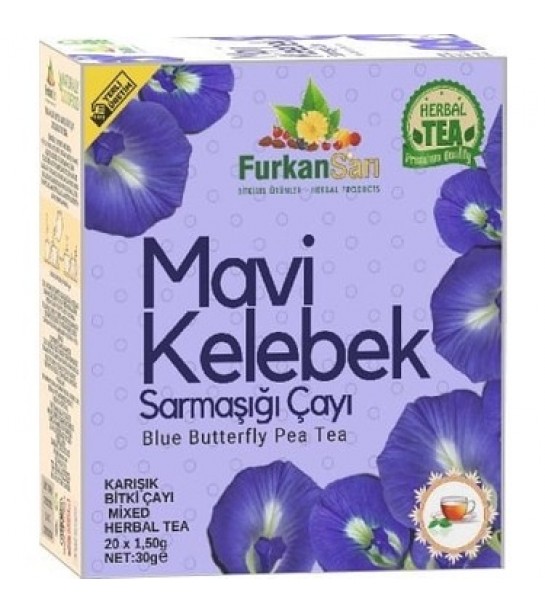 Furkan Sarı Mavi Kelebek çayı 20 Lı