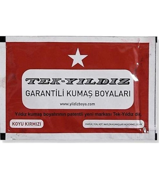 Tekyıldız Kumaş Boyası Koyu Kırmızı 09