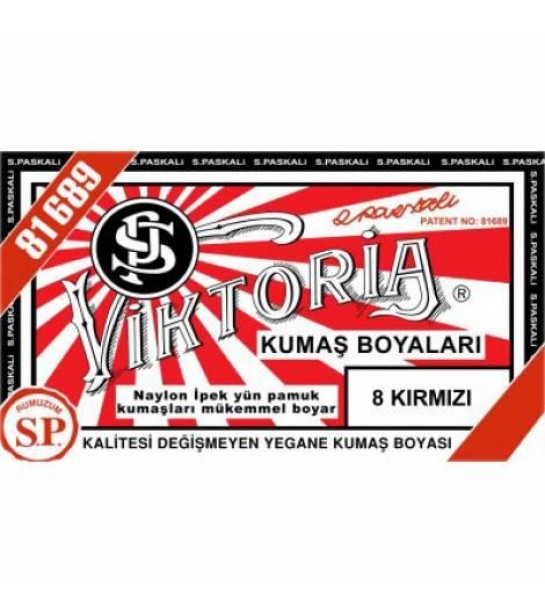 08 Kumaş Boyasi Viktoria Kirmizi