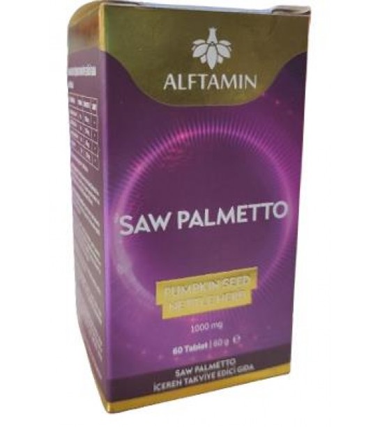 Alftamin Saw Palmetto Içeren  Tablet 60 Lı 1000 Mg