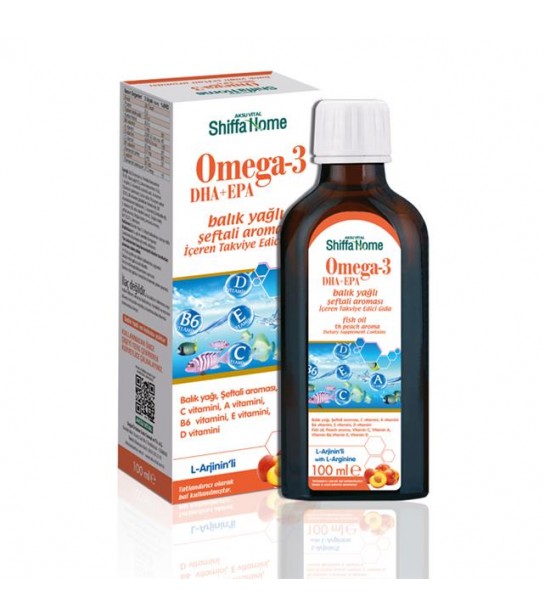 Shf Omega 3 şeftali Aromalı şurup 100 Ml