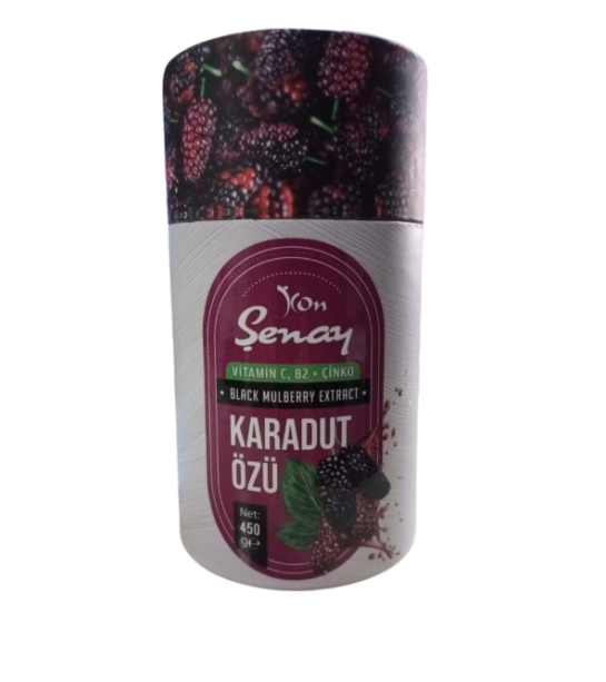 şenay Karadut özü 450gr Silindir Kutu