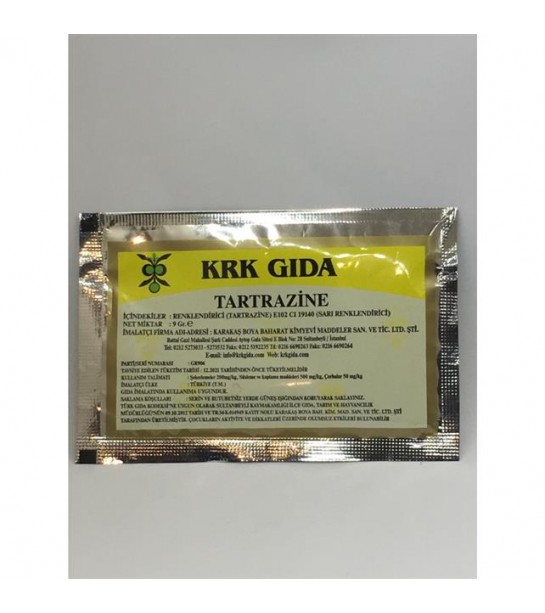 Krk Gida Boyasi Sari(tartrazine)