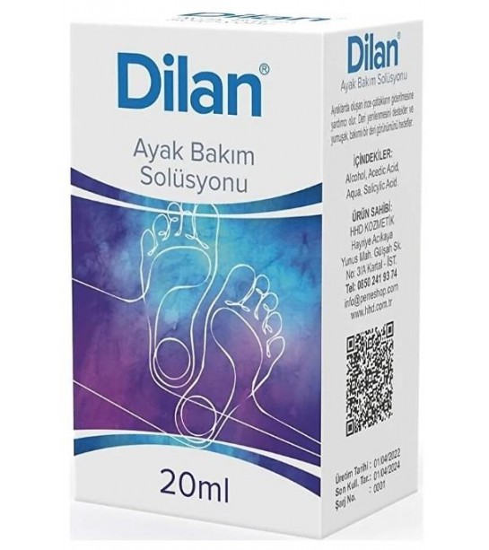 Dilan Ayak Bakim  Solüsyonu Nasir Siğil 20 Ml