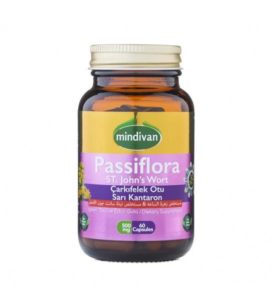 Mindivan Passiflora Kantaron 60 Kapsül 500 Mg