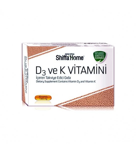 Shf D3 Ve K Vitamini 30 Softjel 1300 Mg