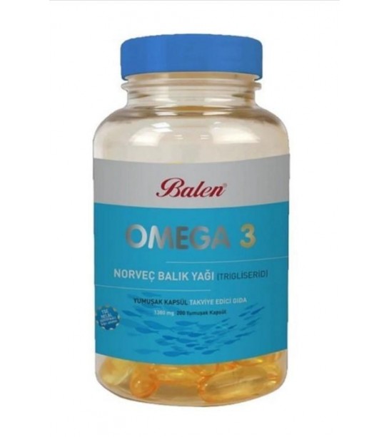 Balen Omega3 Norveç Balik Yaği Kapsül 200 Lü Net Fiyat