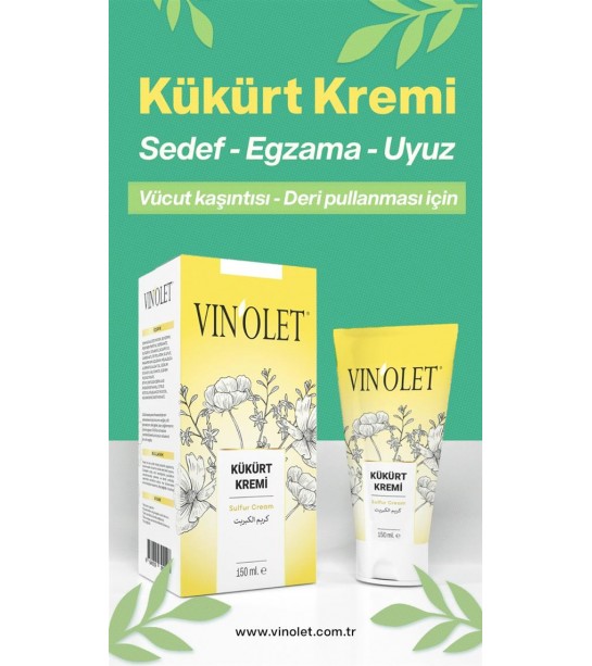 Vinolet Kükürtlü Krem Uyuz 150 Ml