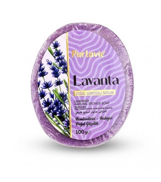 Purlavie Süngerli Lavanta Sabun 100 Gr